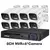 Kit Câmeras de Segurança 4K 8MP Áudio Externo POE NVR AI