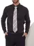 Camisa Social Manga Longa Slim Preta - comprar online