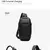 Ozuko bolsa de ombro multifuncional masculina, bolsa mensageiro antifurto para v