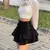 AltGoth-Mini Saia Bandagem de Cintura Alta Feminina, Mall Goth Harajuku Y2k E-Gi