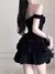 Vestido de penetração Gothic Lolita para menina, Kawaii, ombro fora, sem encos