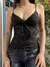 Imagem do Camisolas de espaguete femininas, renda floral, decote em v, sem mangas, sling,
