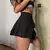 Goth saia rendas até malha aberta costura feminina saias plissadas y2k estétic - loja online