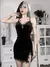 Vestido curto negro - comprar online
