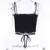 Gótico feminino impressão suspender sem mangas pescoço quadrado fino colheita - comprar online