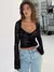 Dulzura renda ver calha mangas compridas rendas até bodycon colheita camiseta s - comprar online