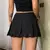 Imagem do Goth saia rendas até malha aberta costura feminina saias plissadas y2k estétic