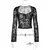 Dulzura renda ver calha mangas compridas rendas até bodycon colheita camiseta s - loja online