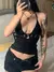 Blusa decote cinto - Goth Aesthetic