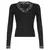 Blusa decote renda
