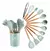 Set Utensilios De Cocina x 12 Piezas Silicona Mango Madera en internet