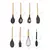 Set Utensilios De Cocina x 12 Piezas Silicona Mango Madera - tienda online