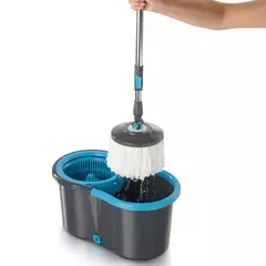 Trapeador Fácil Mop con cubeta, ideal para limpieza del hogar.