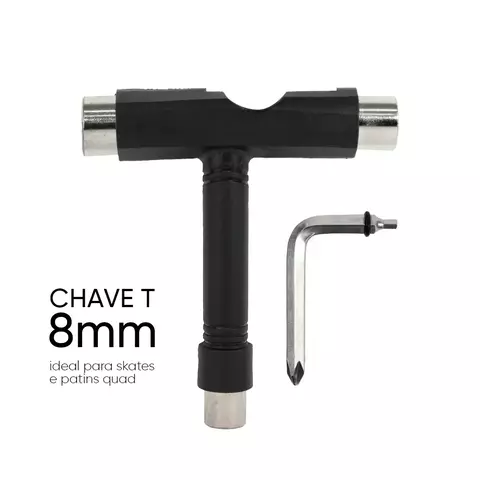 Chave em ‘T’ 8mm Para Patins Quad e Skate