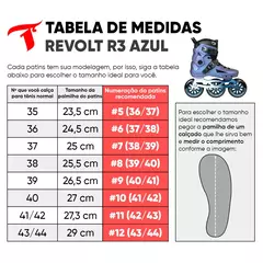 Patins New Revolt R3 Azul Holográfico - 110mm ABEC-9 Cromo - loja online