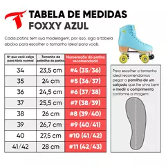 Patins Foxxy Azul - 58mm x 32mm ABEC-5 na internet