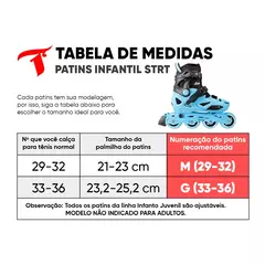 Patins Infantil STRT Traxart Rosa/Azul - 62/64mm ou 70/72mm ABEC-5 - Urban patins
