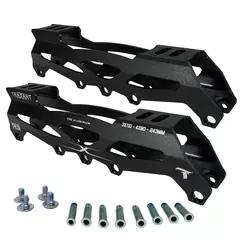 Base Híbrida 3 Rodas 110mm ou 4 Rodas 80mm