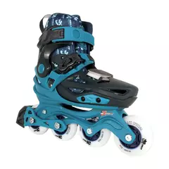 Patins Infantil X-light Azul com Rodas de LED - 68/70mm ou 70/72mm ABEC-9 - comprar online
