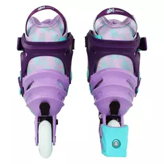 Patins Infantil X-light Roxo com Rodas de LED - 68/70mm ou 70/72mm ABEC-9 - Urban patins