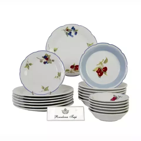 Porcelanas Tsuji 1842 Frutos del Bosque: 24 Piezas - comprar online