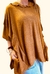 10420 Poncho lanilla con capucha y volados, detalle tipo morley - Tokyo Mayorista