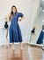 Vestido Midi Maísa - Azul Jeans - Tamanho M