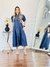 Vestido Midi Maísa - Azul Jeans - Tamanho M - loja online