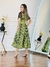 Vestido Midi Bela - Verde/Preto- Tamanho G - Bia Silva Closet
