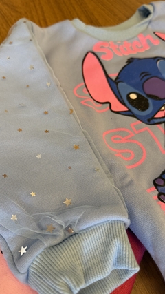 Conjunto Infantil Moletom Stitch - Com Detalhes Brilhantes nas Mangas! na internet