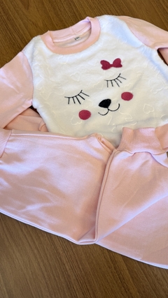 Conjunto de Moletom Infantil com Detalhes de Pelinhos - comprar online