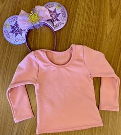 Blusa Manga Longa Rosa na internet