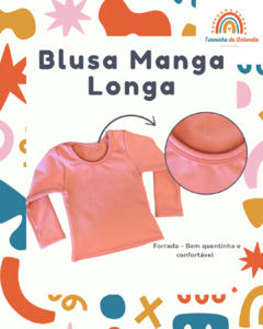 Blusa Manga Longa Rosa - comprar online