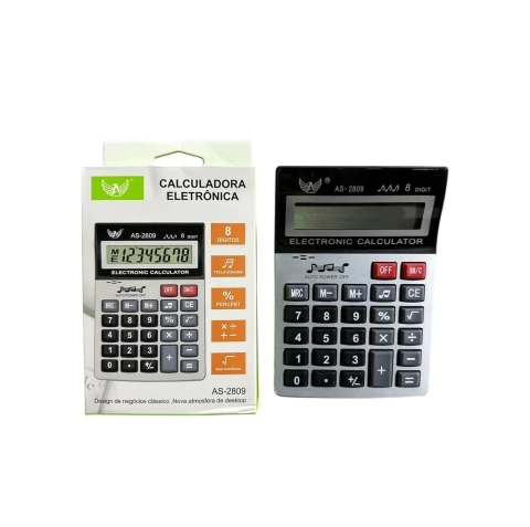 Calculadora Eletrônica Altomex AS-2801 com Visor Amplo e Teclas Macias - comprar online