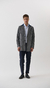 Tapado Corto Grayson Gris Rayas - comprar online