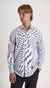 Camisa Rayas Fondo Blanco / Liia - Violeta - Andre Rochil