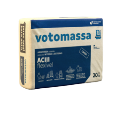 ARGAMASSA 20 KG - VOTOMASSA - AC III FLEXÍVEL - CINZA - comprar online