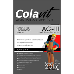 ARGAMASSA 20 KG - COLAVIT - AC III - 10 EM 1 - CINZA - comprar online