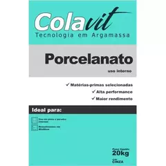 ARGAMASSA 20 KG - COLAVIT - PORCELANATO - CINZA - comprar online