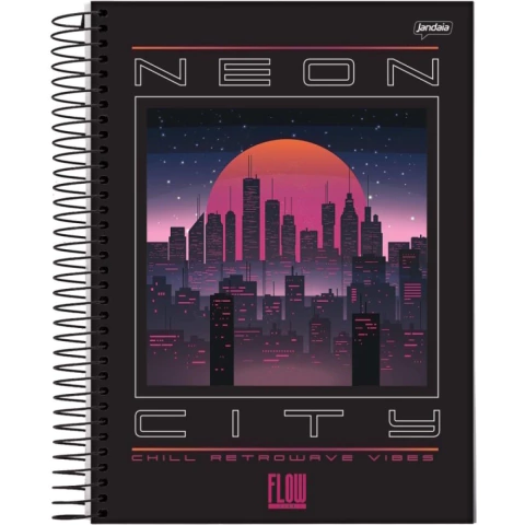 CADERNO UNIVERSITÁRIO 10X1 160 FOLHAS 68752/88 FLOW - Livraria Merone
