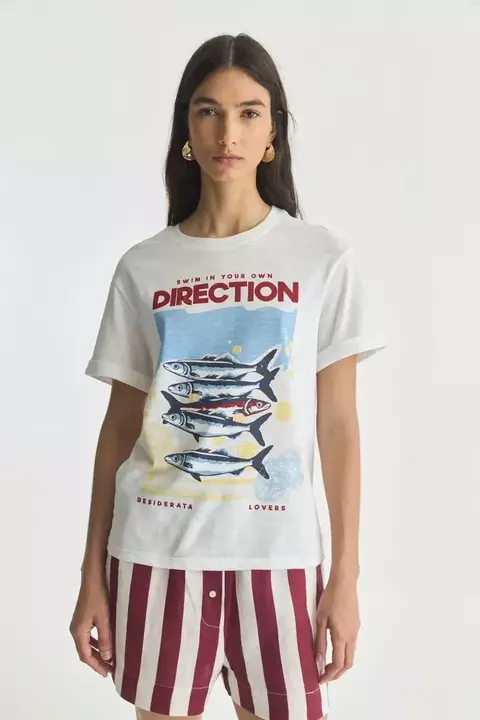 Remera Cotton Print Sardine - comprar online
