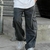 Jean cargo worn