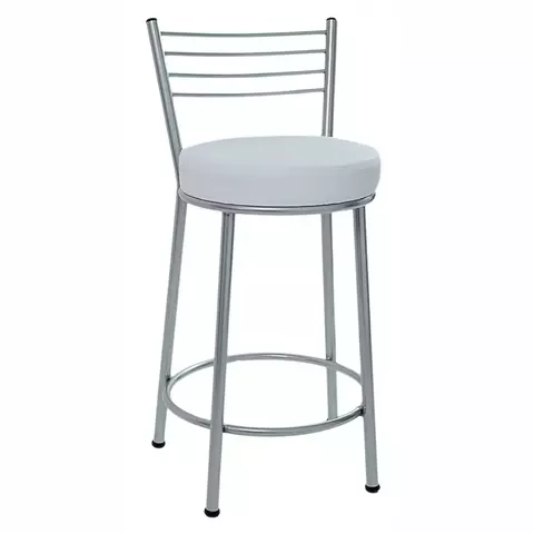 Banco Roma 60cm Metalnew - Prata - comprar online