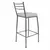Banco Paris 75cm - Prata - loja online