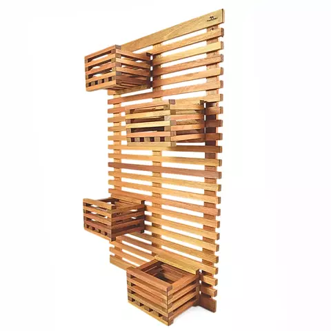 Jardim Vertical Hortência Metalnew - 4 cachepôs - comprar online