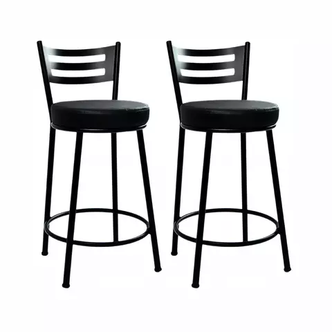 Kit Banco Verona 60cm Metalnew - Preto - 2 e 3 unidades - comprar online