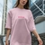 Camisa Femininas Rosa Bebê Oversized - Connect store