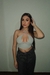 Cropped Blossom Cinza - comprar online