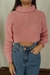 Tricô Gola Alta Rosa Bebê na internet