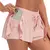 Short Feminino de cintura alta estiramento atlético treino ativo fitness vôlei short - esporteline